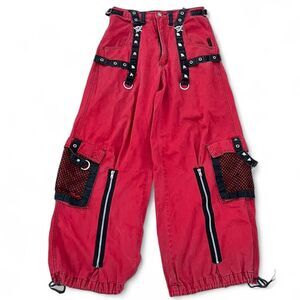 ULTRA RARE RED VINTAGE TRIPP NYC PANTS  SIZE XS